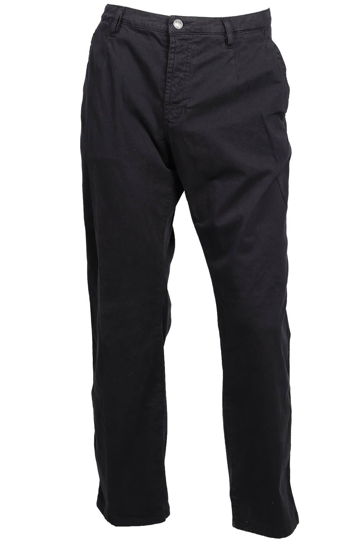 VERSACE COLLECTION NAVY MEN'S COTTON BLEND STRAIGHT LEG PANTS W 38
