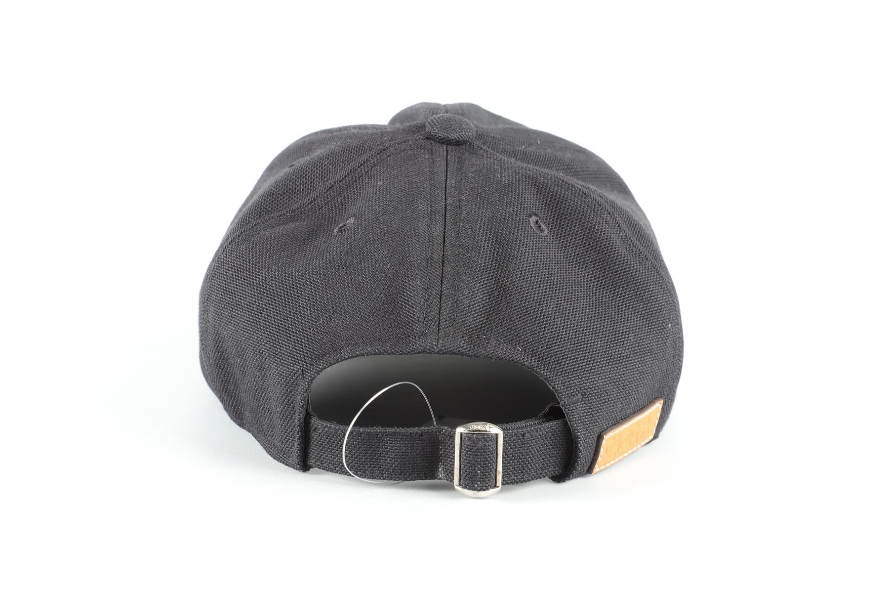 LOEWE BLACK COTTON BASEBALL CAP ONE SIZE