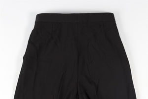 STELLA MCCARTNEY BLACK WOOL WIDE LEG TROUSERS IT 36 UK 4