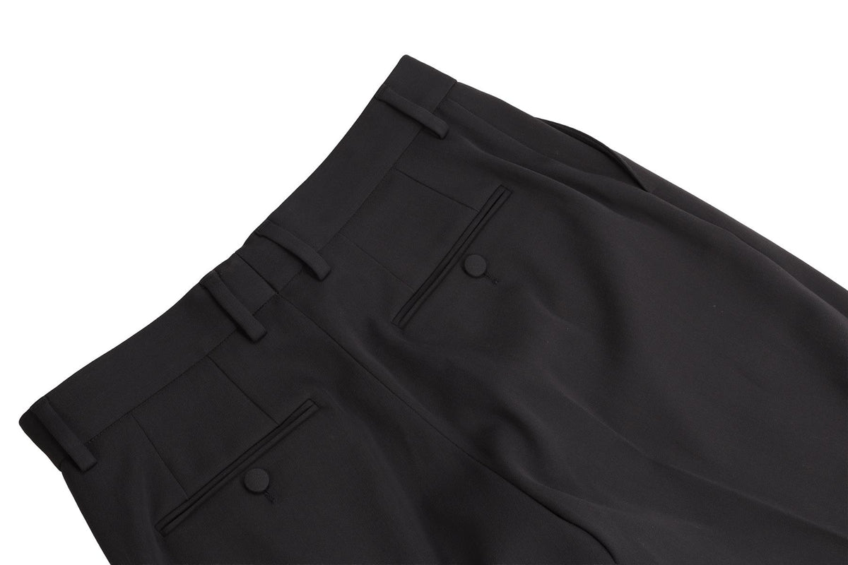 DOLCE & GABBANA GREY MEN'S WOOL STRAIGHT LEG PANTS IT 46 UK 36