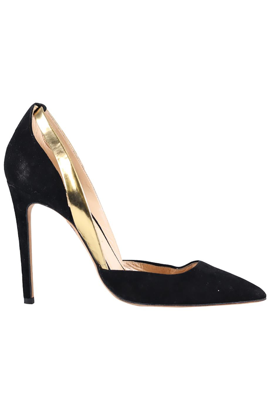 ALEJANDRO INGELMO SUEDE AND LEATHER PUMPS EU 37 UK 4 US 7