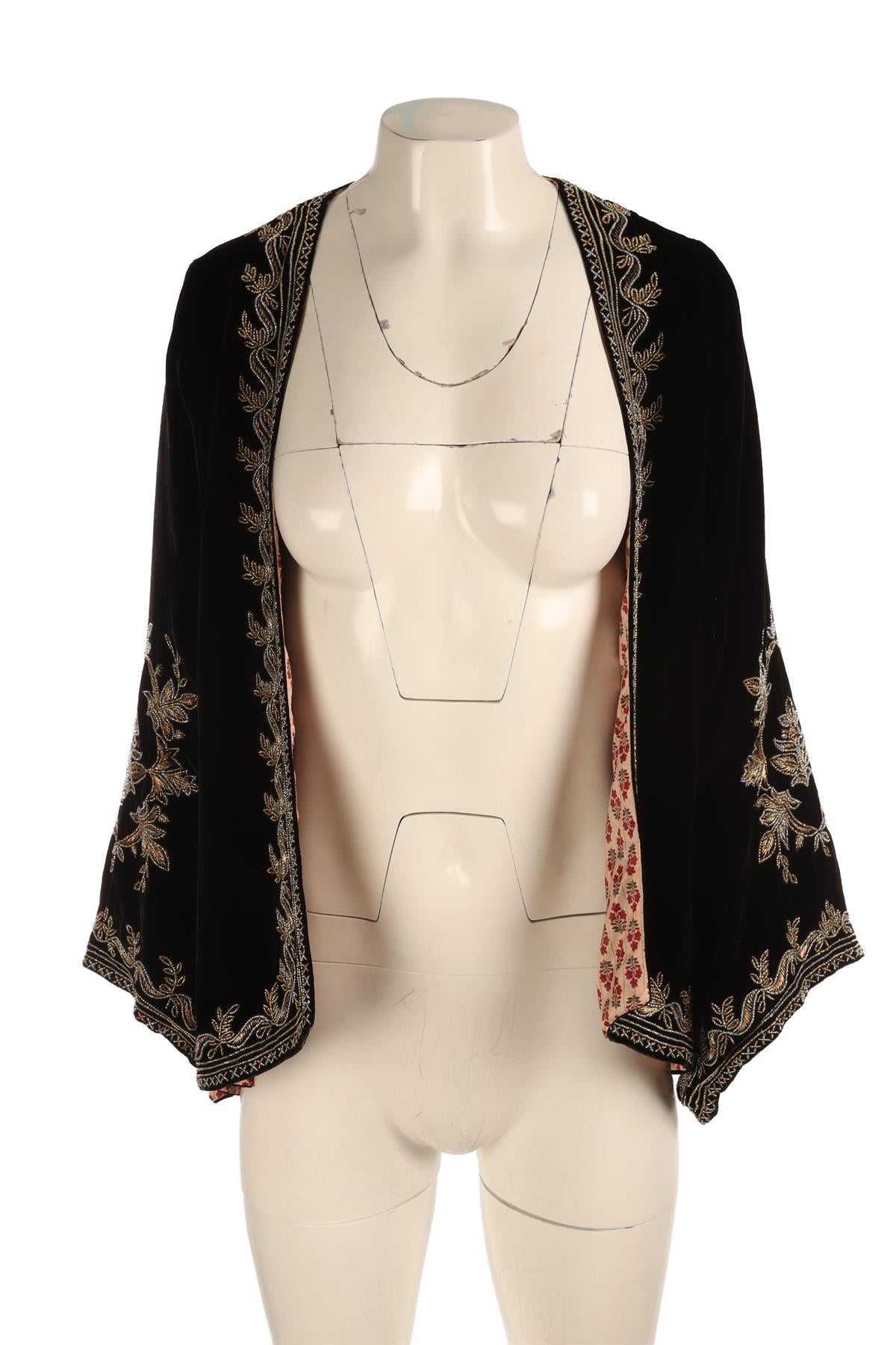 MUZUNGU SISTERS BLACK VELVET JACKET SMALL
