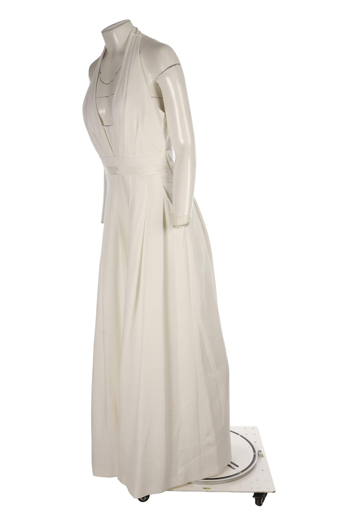 CREAM CREPE JUMPSUIT