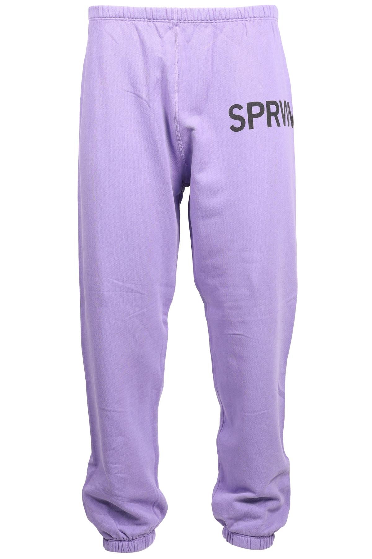 SPRWMN PURPLE COTTON TRACK PANTS SMALL