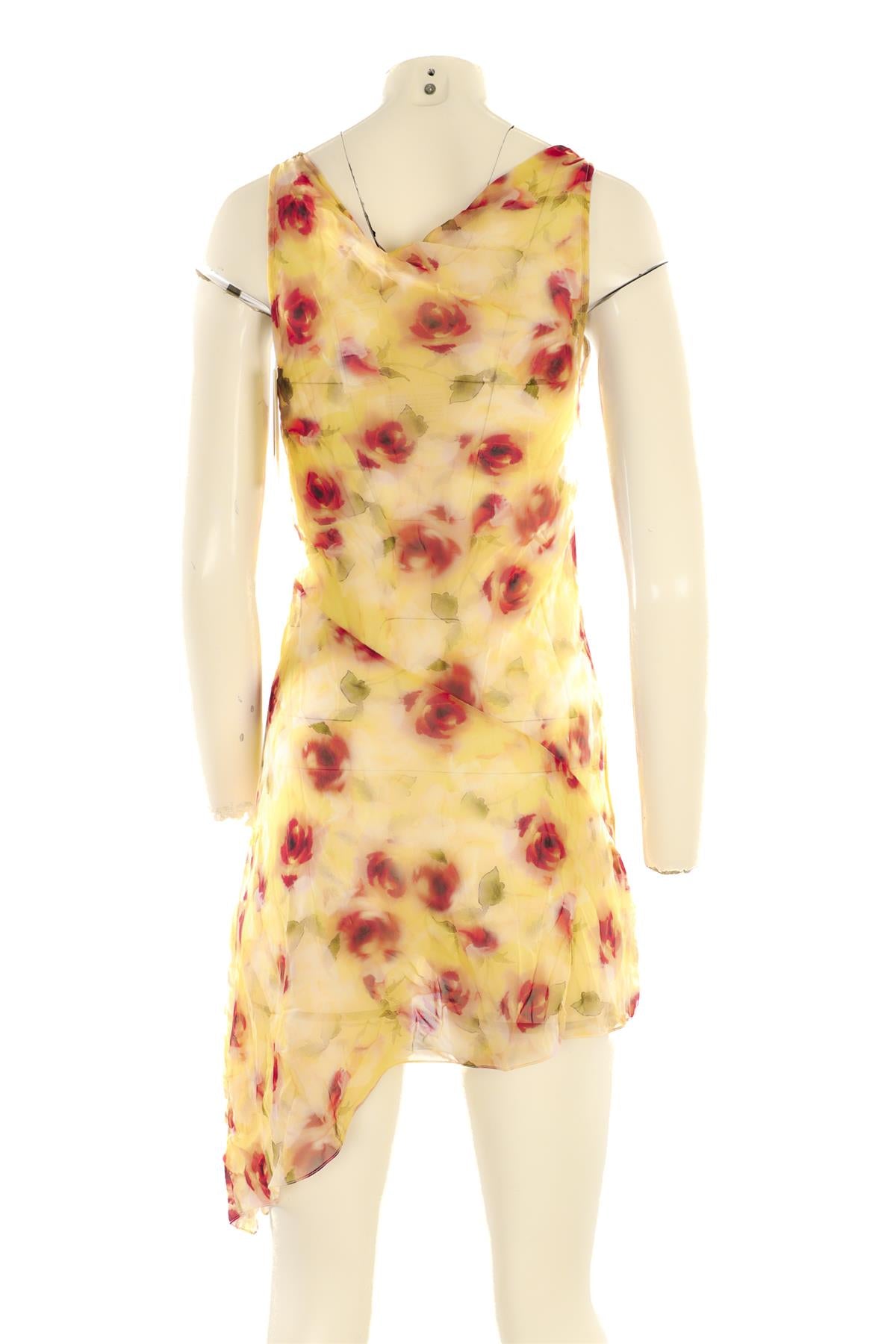 DE LA VALI MULTI SILK MINI DRESS UK 4