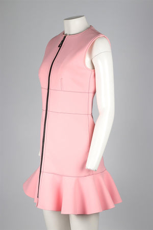 LOUIS VUITTON PINK 2015 CREPE MINI DRESS FR 38 UK 10