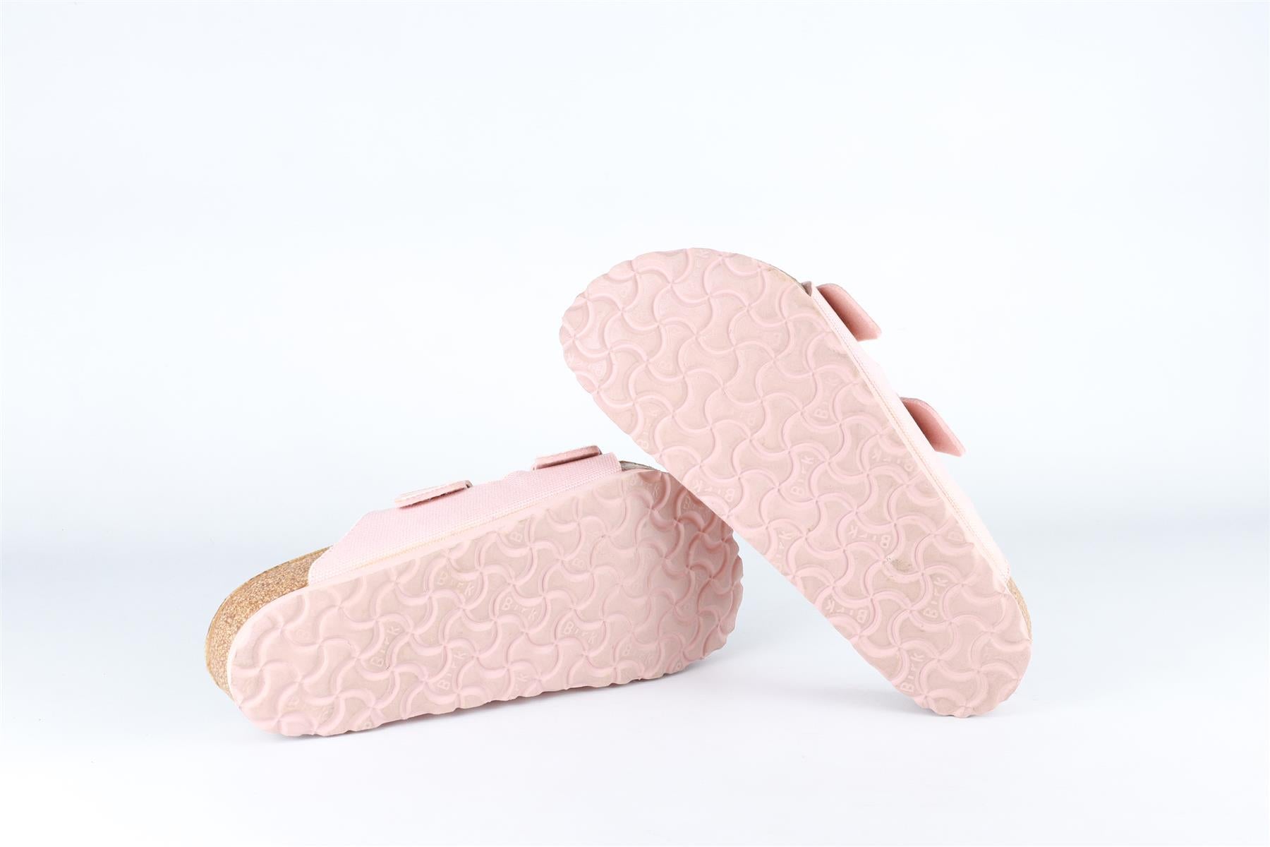 BIRKENSTOCK PINK CANVAS SANDALS EU 38 UK 5 US 8