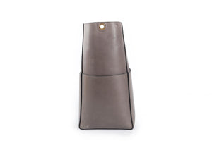CELINE GREY SANGLE LEATHER SHOULDER BAG