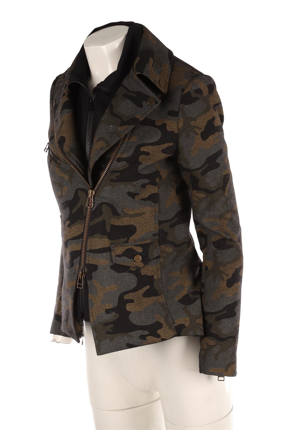 VERONICA BEARD GREEN WOOL JACKET US 4 UK 8