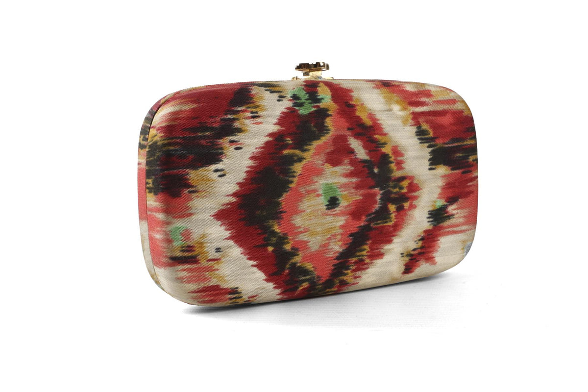 OSCAR DE LA RENTA MULTI SATIN CLUTCH