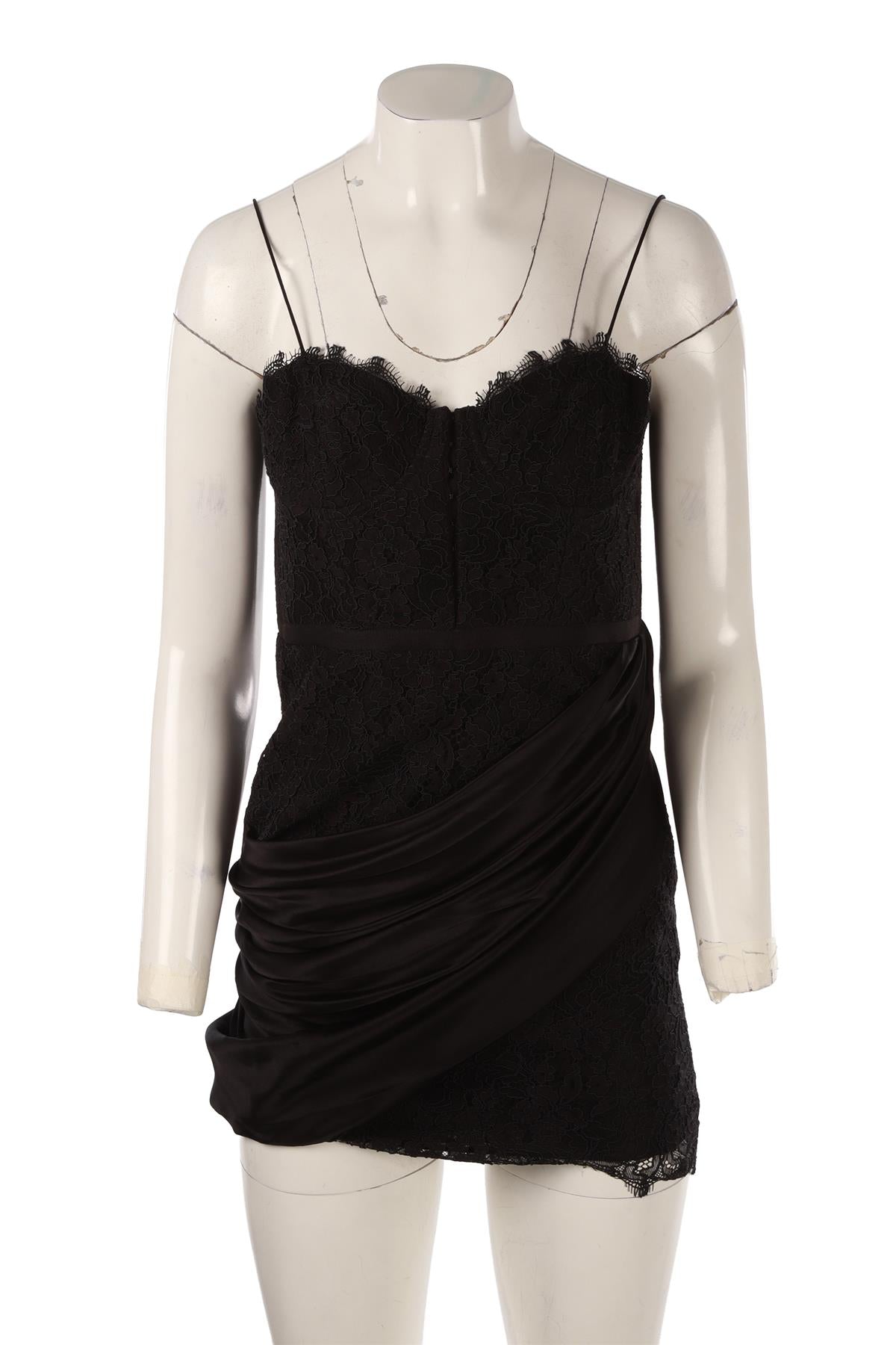 BLACK LACE MINI DRESS