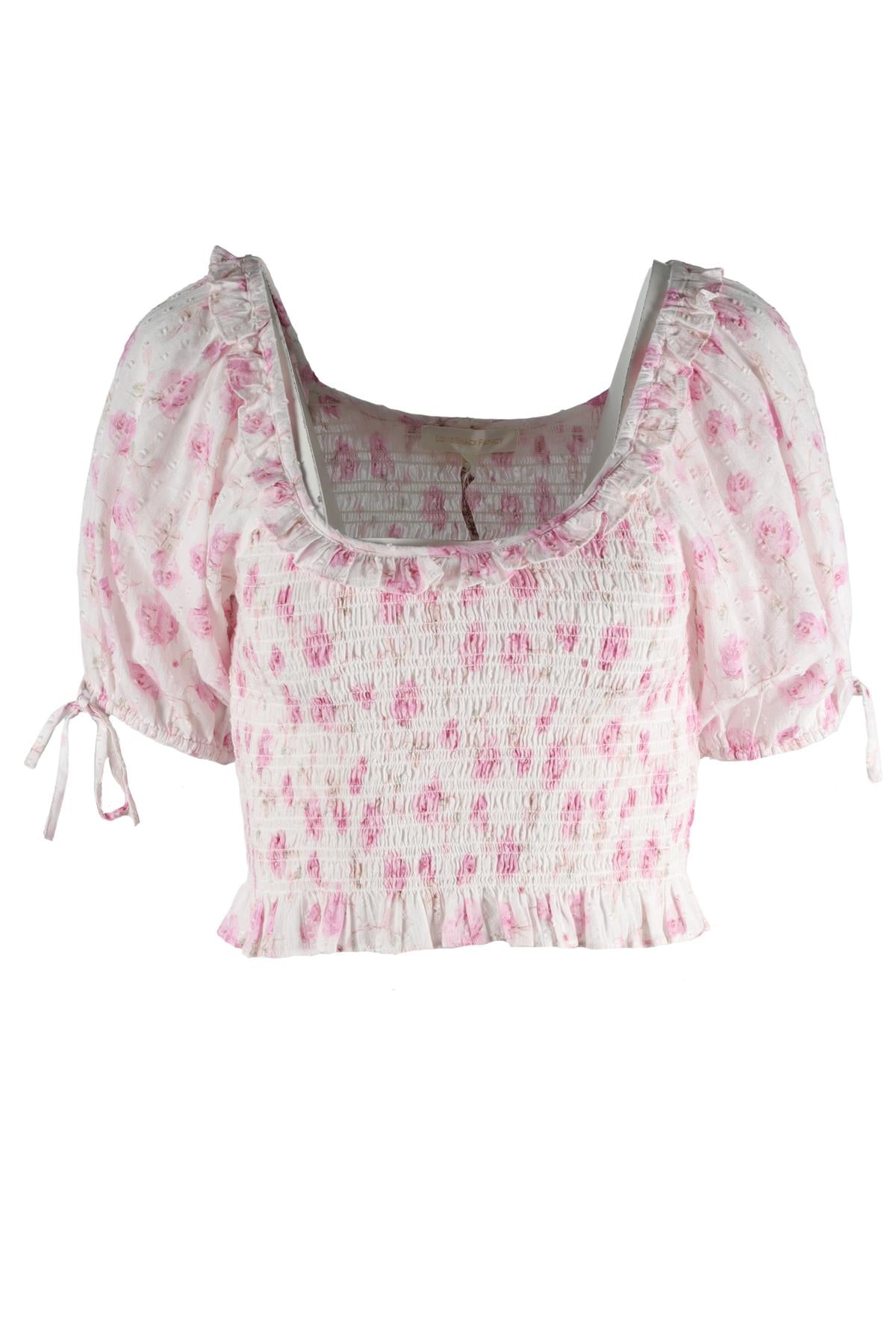 LOVESHACKFANCY WHITE COTTON TOP SMALL