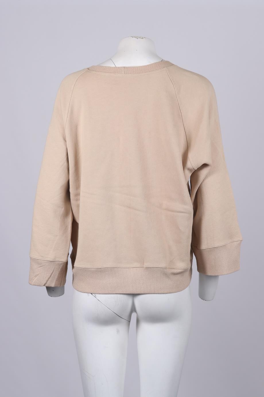 SABLYN COTTON JERSEY SWEATSHIRT SMALL