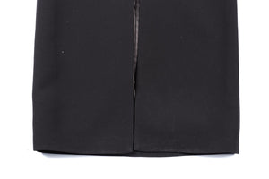 THE NEW ARRIVALS ILKYAZ OZEL BLACK CREPE MAXI DRESS FR 36 UK 8