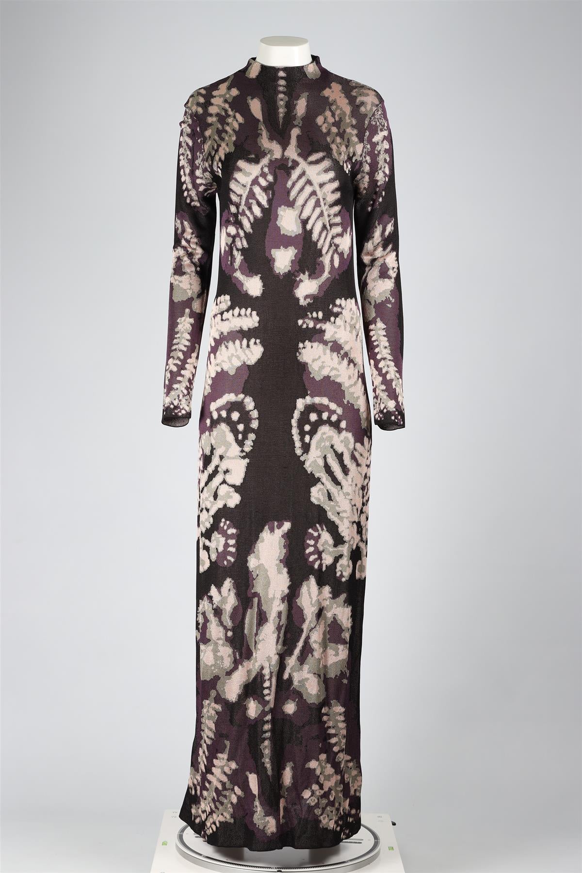ALTUZARRA MULTICOLOURED KNIT MAXI DRESS LARGE