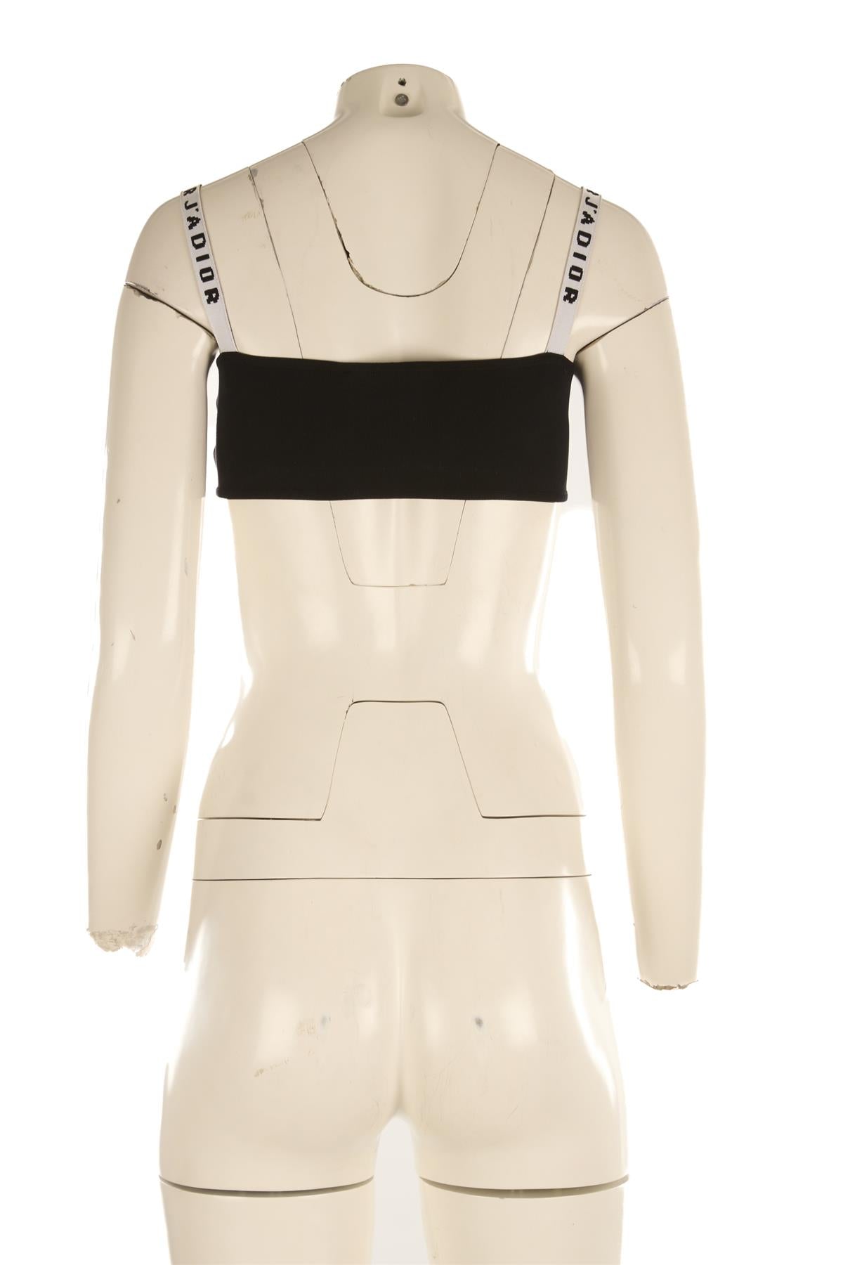 CHRISTIAN DIOR BLACK KNIT TOP SMALL