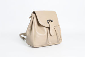 BOTTEGA VENETA BEIGE VINTAGE LEATHER BACKPACK
