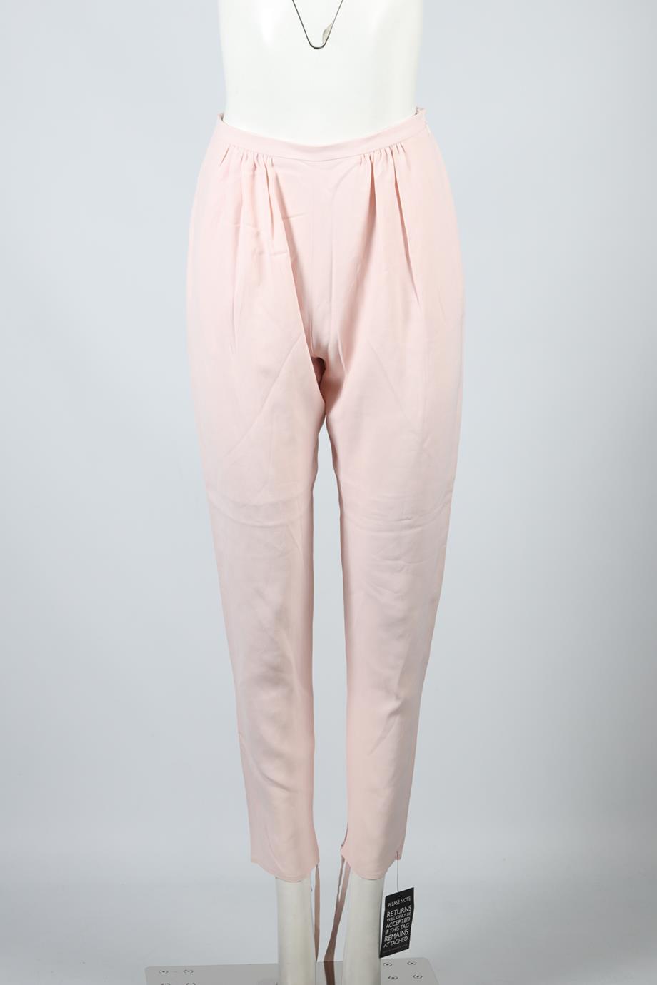 CHLOÉ CREPE TAPERED PANTS FR 34 UK 6