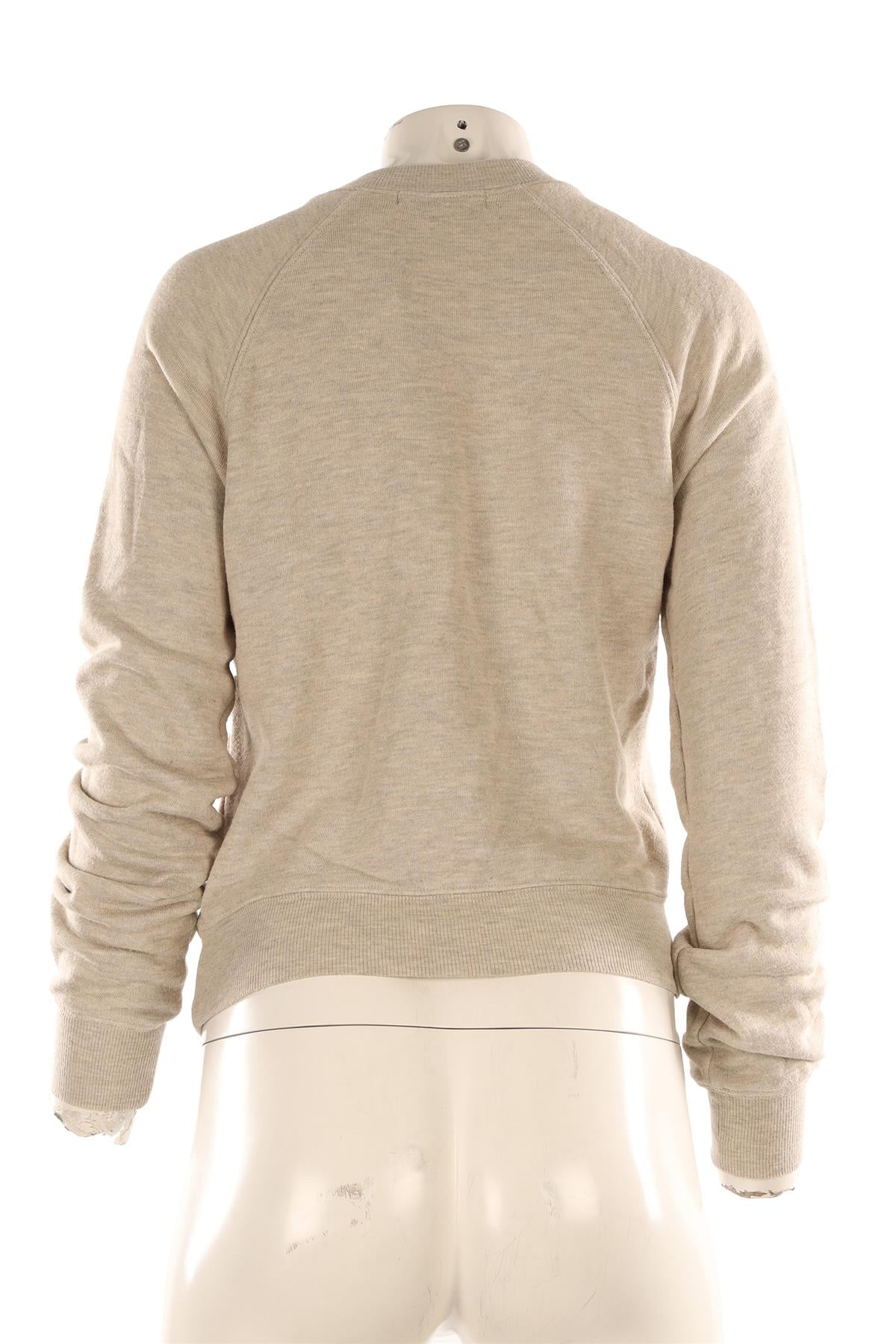 ETERNE BEIGE COTTON SWEATSHIRT SMALL