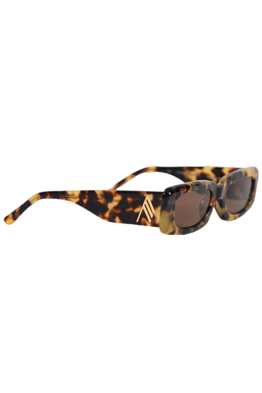 THE ATTICO + LINDA FARROW RECTANGLE FRAME ACETATE SUNGLASSES