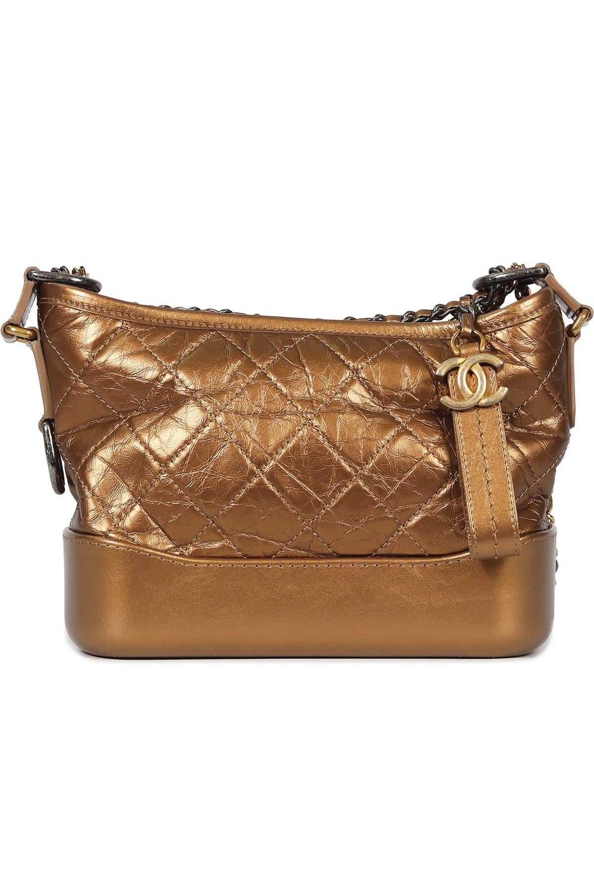 CHANEL BRONZE 2017 GABRIELLE SMALL QUILTED SHOULDER BAG