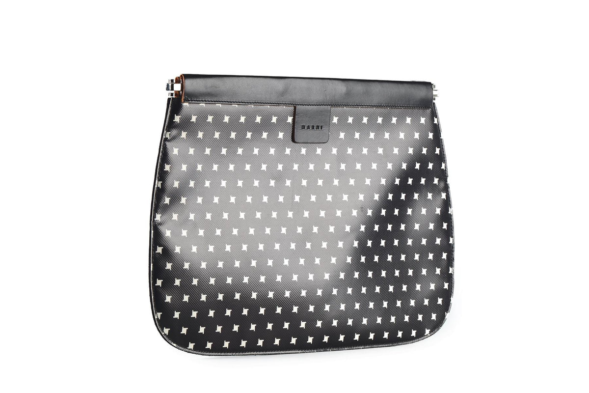 MARNI BLACK LEATHER CLUTCH