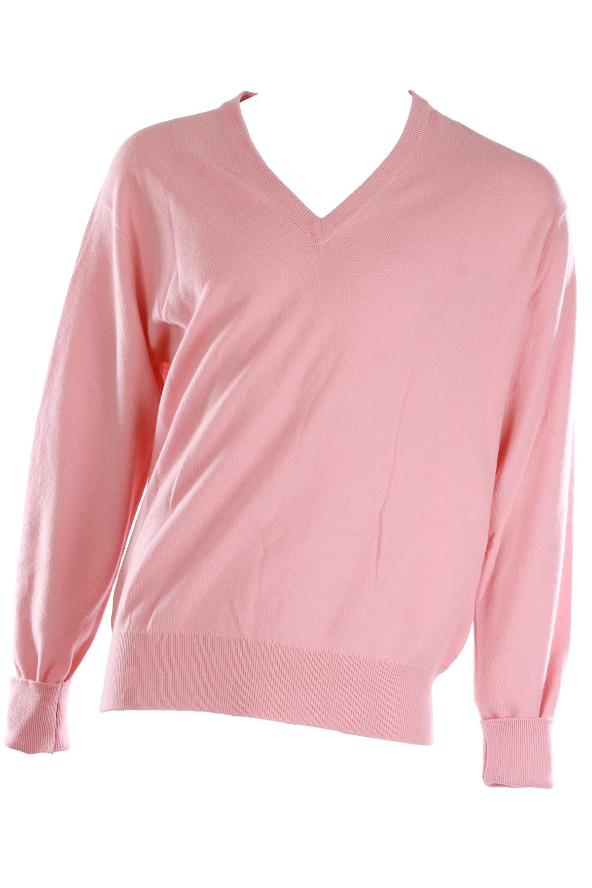 TURNBULL & ASSER PINK MEN'S WOOL SWEATER SMALL