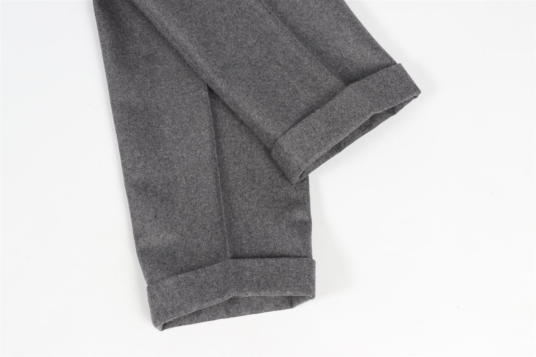 AMI PARIS GREY MEN'S WOOL STRAIGHT LEG PANTS FR 38 UK/US WAIST 30