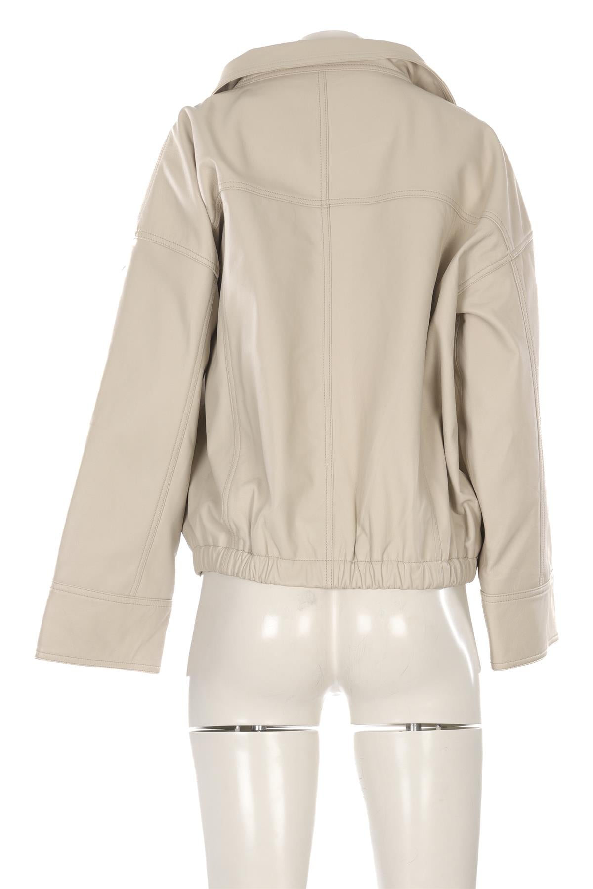 RÓHE ECRU LEATHER JACKET FR 36 UK 8