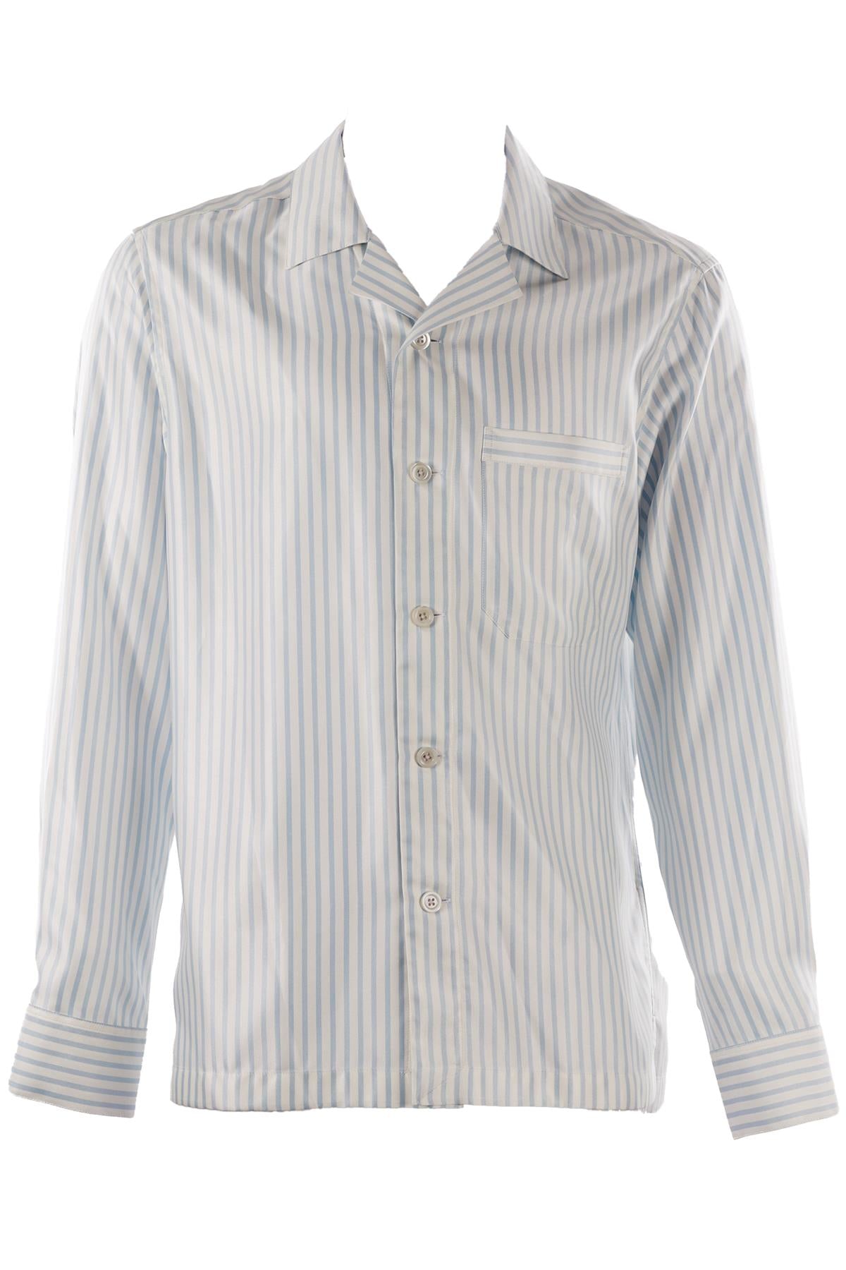 WHITE MEN'S SILK SHIRT
