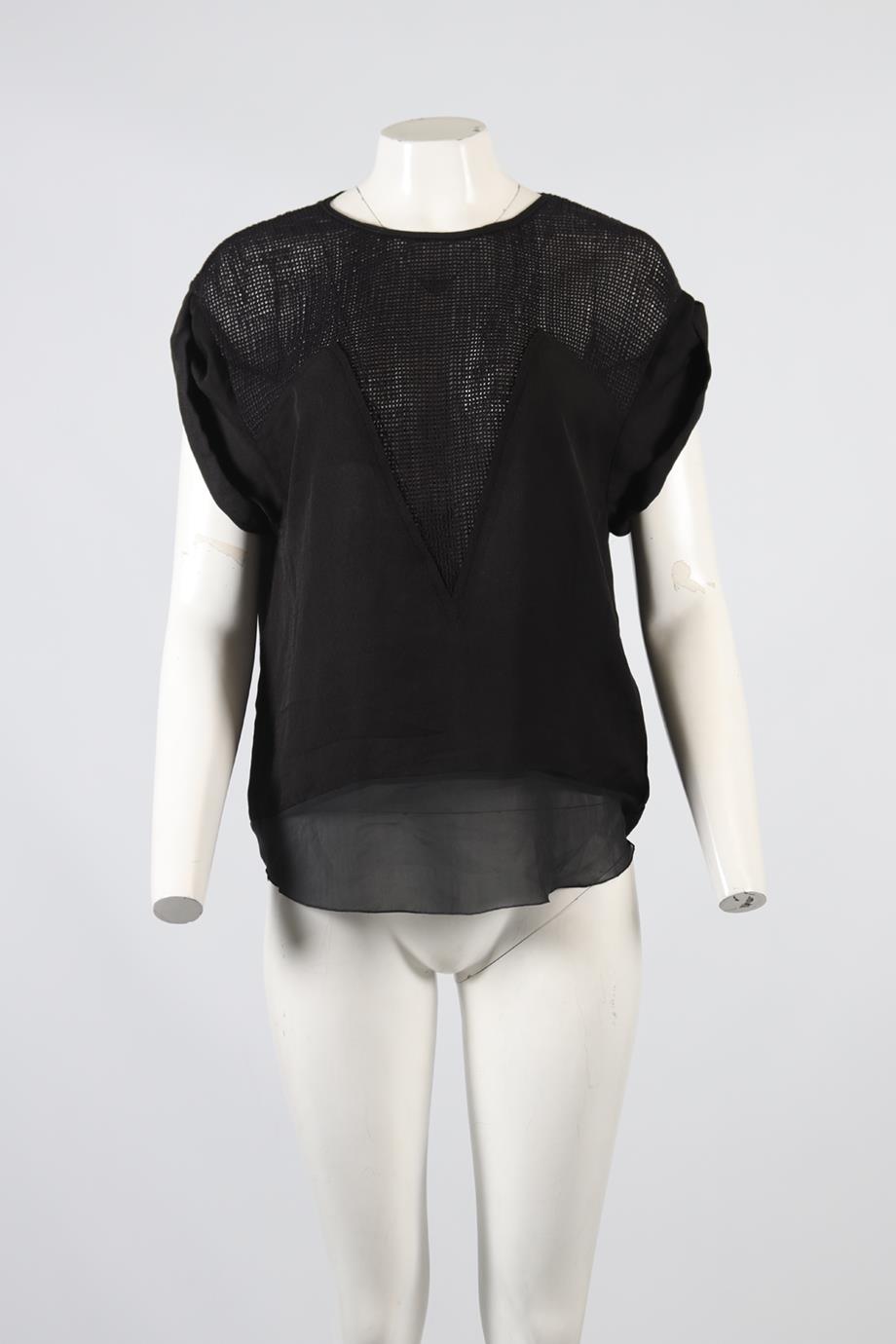 ISABEL MARANT SILK TOP FR 38 UK 10