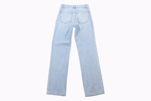 CHANEL BLUE 2024 HIGH RISE STRAIGHT LEG JEANS FR 36 UK 8