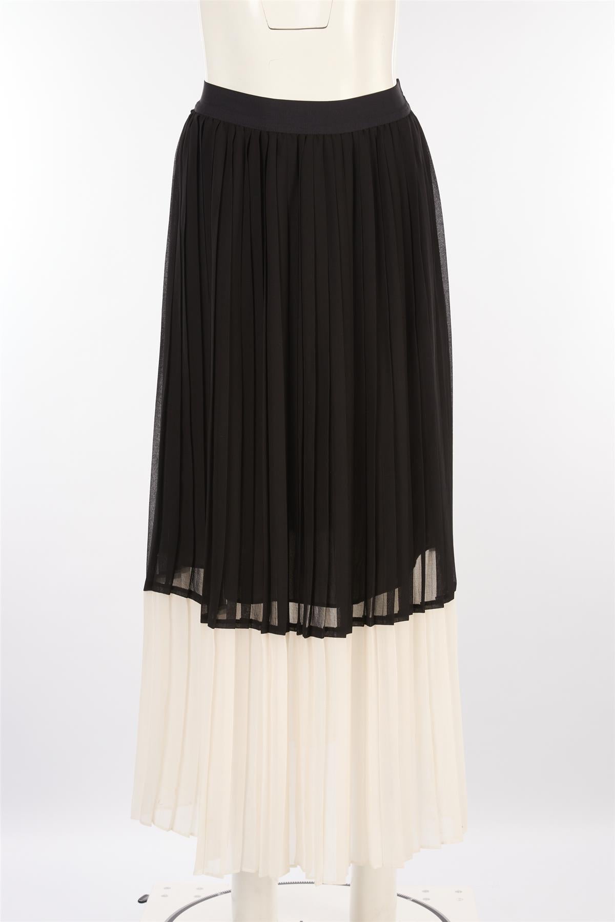 ZIMMERMANN BLACK CREPE MAXI SKIRT UK 8
