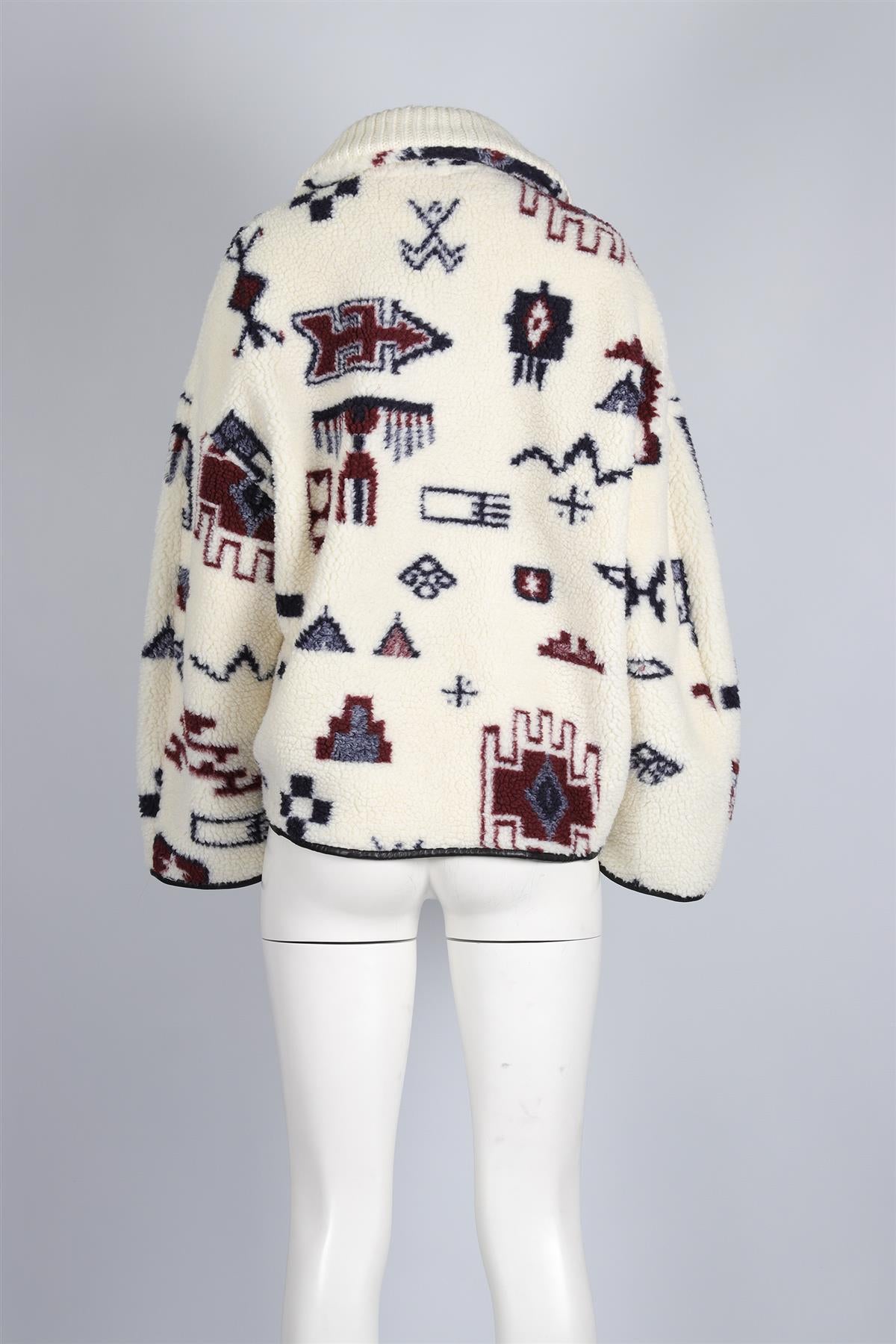 ISABEL MARANT ÉTOILE CREAM WOOL SWEATSHIRT FR 38 UK 10