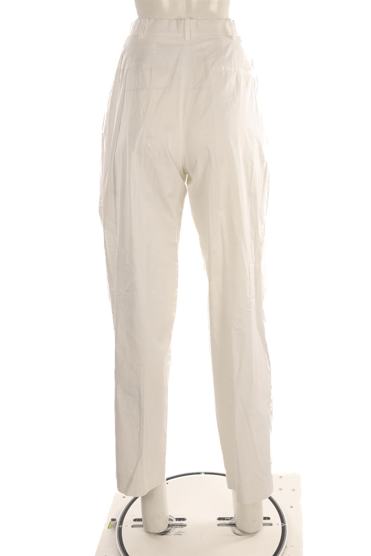 THE ROW WHITE COTTON STRAIGHT LEG PANTS US 2 UK 6