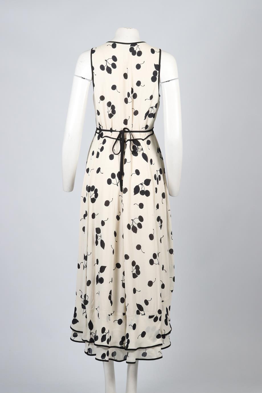 3.1 PHILLIP LIM PRINTED CREPE MAXI DRESS US 8 UK 12
