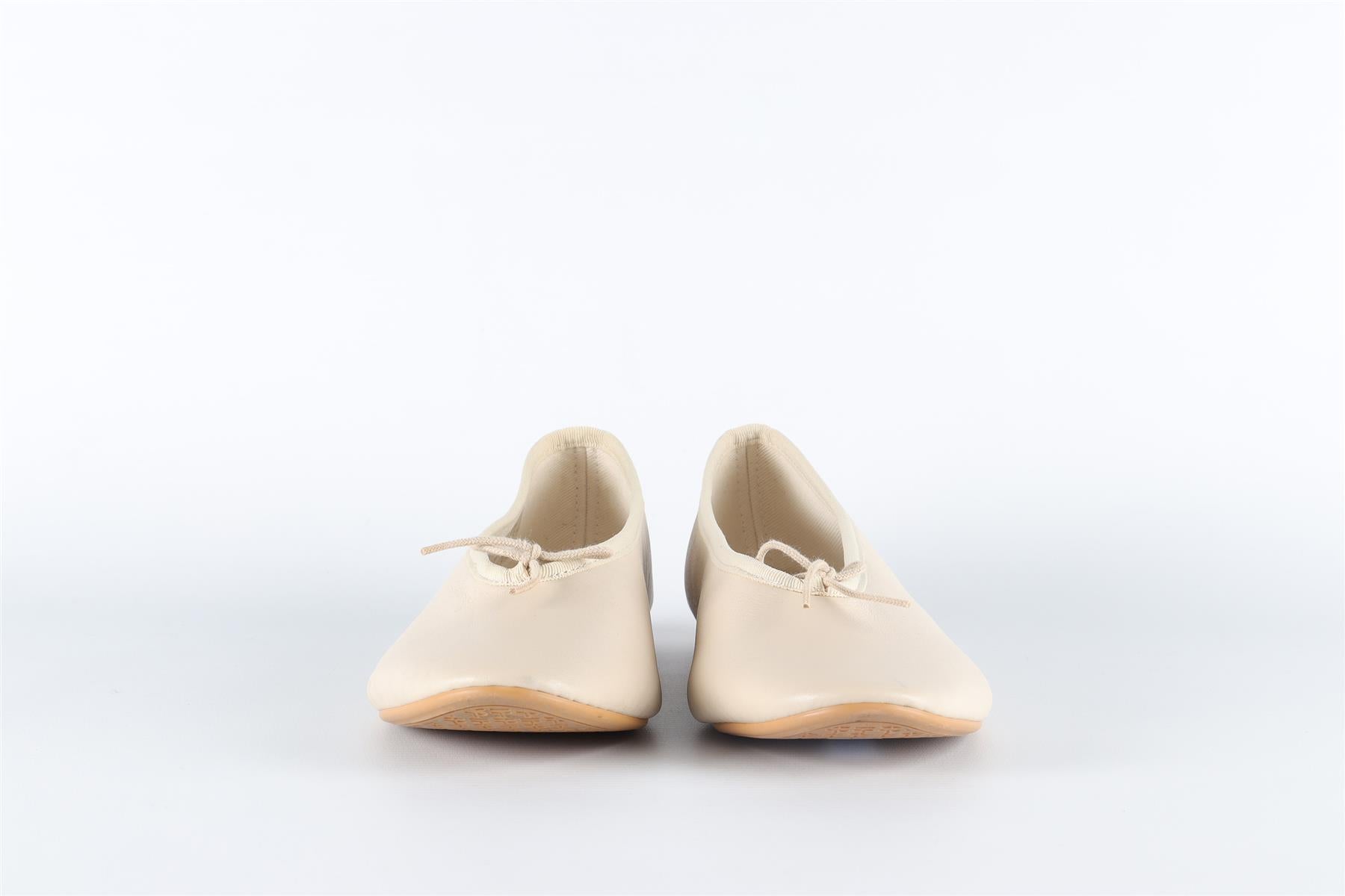 REPETTO CREAM LEATHER BALLET FLATS EU 38 UK 5 US 8