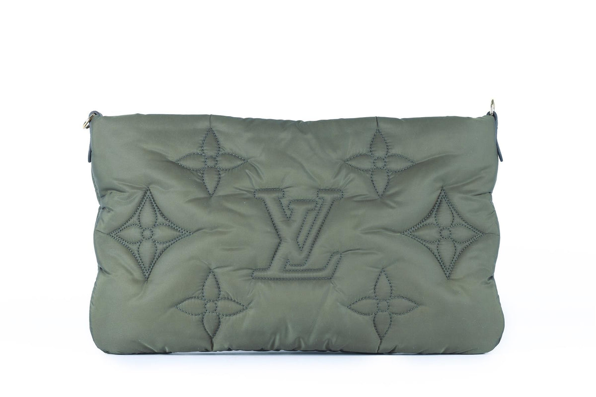 LOUIS VUITTON GREEN 2021 MAXI MULTI POCHETTE MONOGRAM NYLON SHOULDER BAG