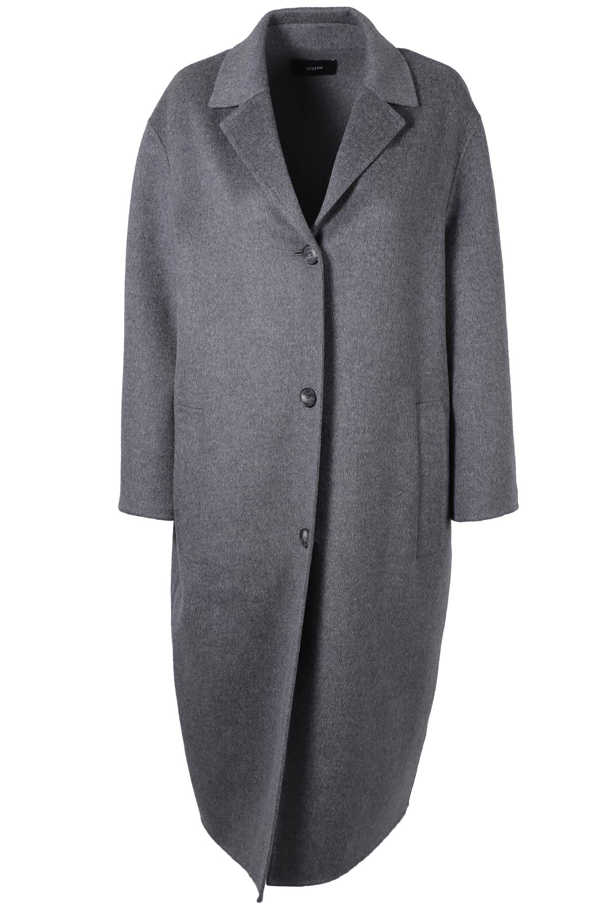 JOSEPH GREY CASHMERE COAT IT 38 UK 6