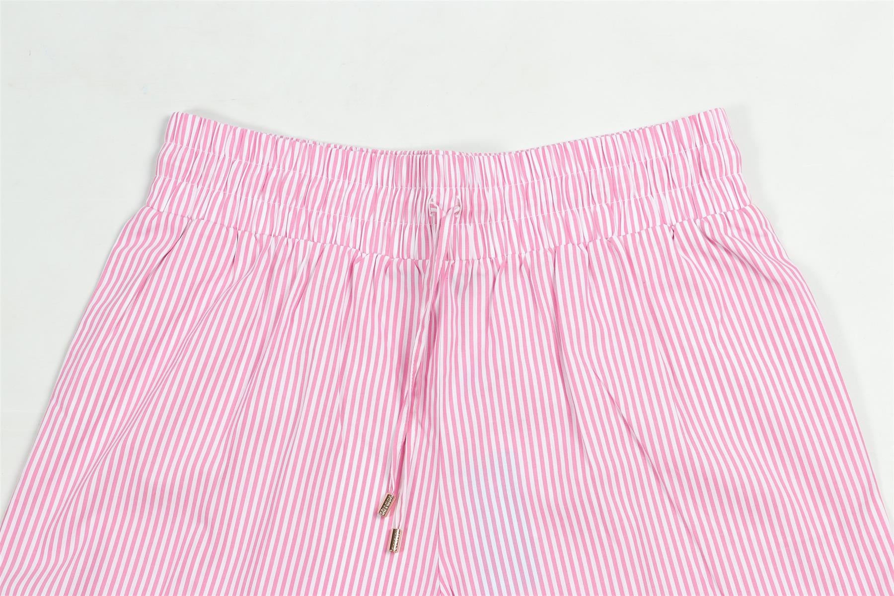 MELISSA ODABASH PINK COTTON SHORTS MEDIUM