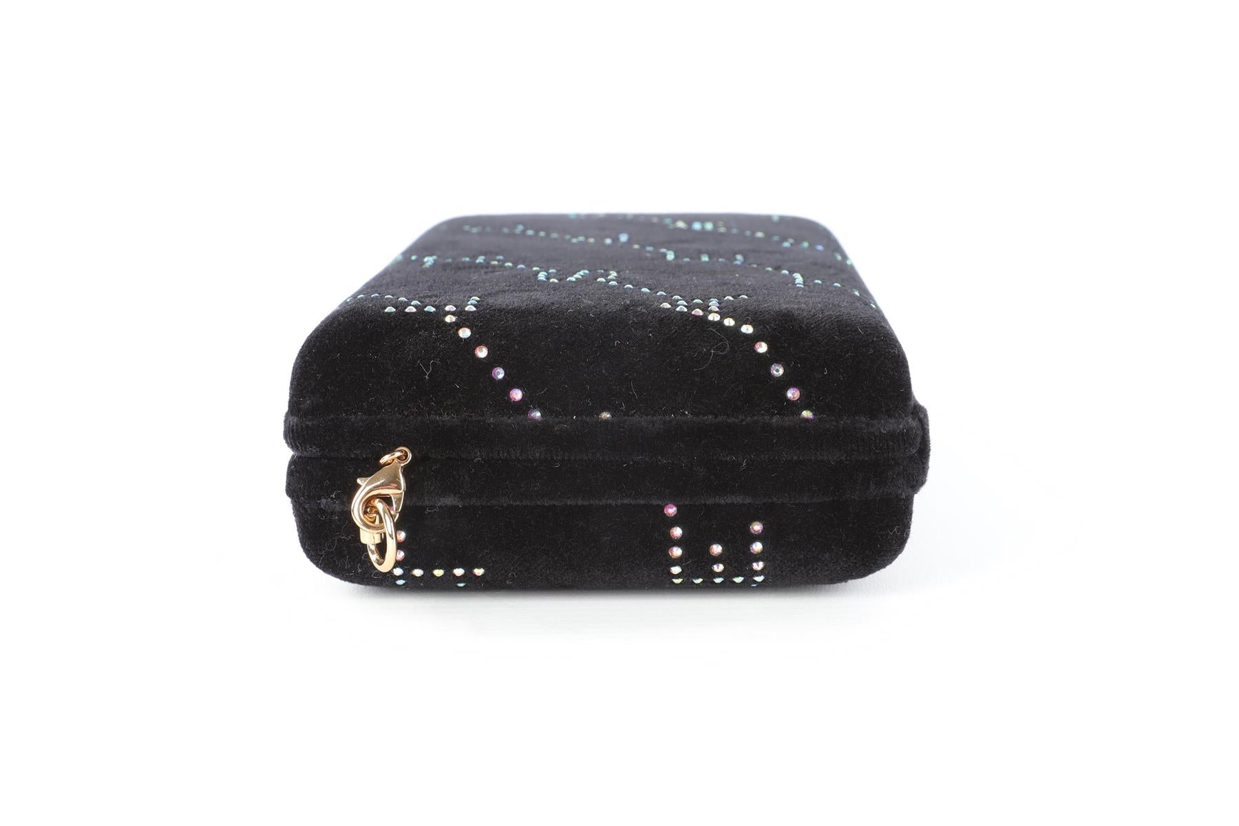 STELLA MCCARTNEY BLACK VELVET CLUTCH