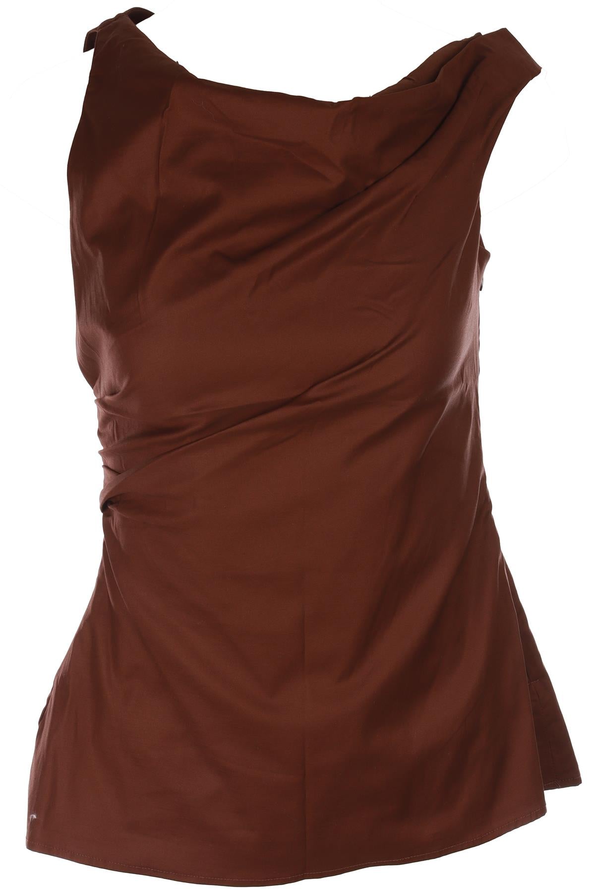 REFORMATION BROWN COTTON TOP US 4 UK 8
