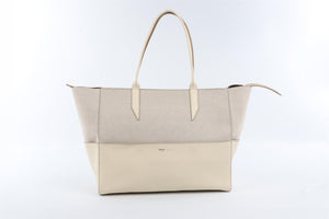 MÉTIER CREAM INCOGNITO SMALL LINEN TOTE BAG