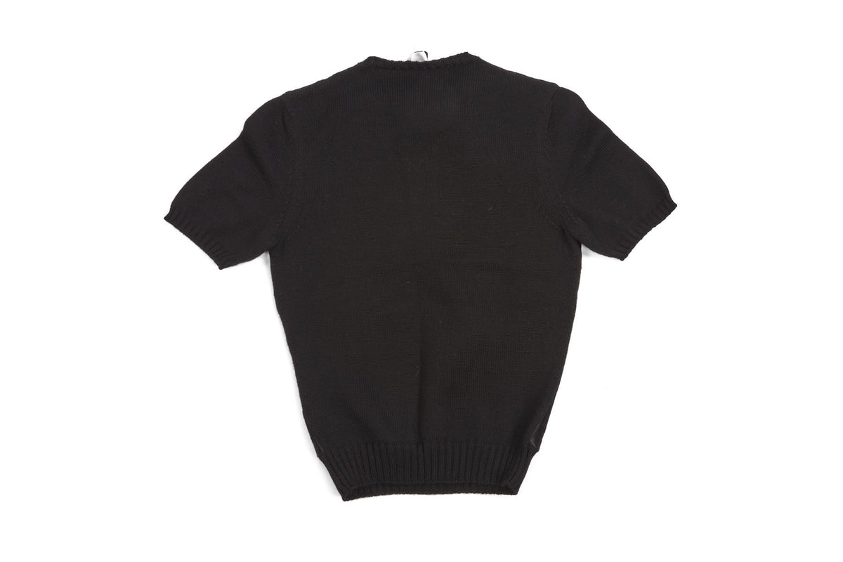 VICTORIA BECKHAM BLACK WOOL SWEATER UK 6