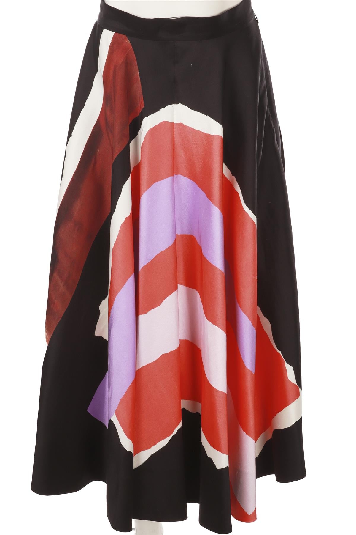 MULTI SILK MAXI SKIRT
