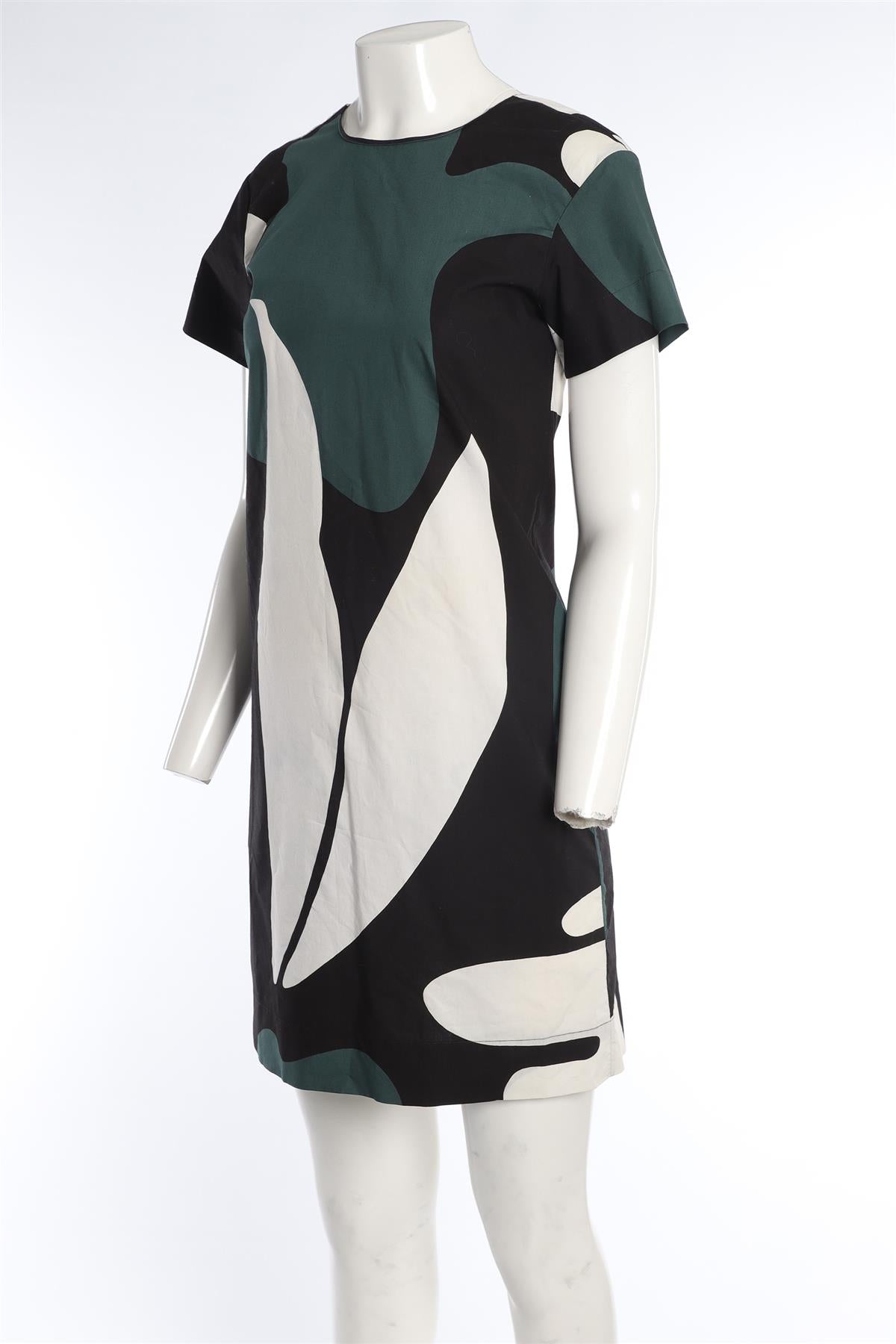 MARNI MULTI COTTON MINI DRESS IT 40 UK 8