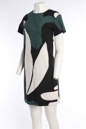 MARNI MULTI COTTON MINI DRESS IT 40 UK 8