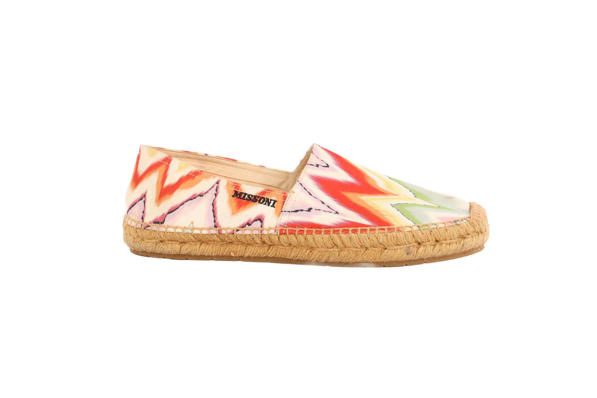 MISSONI MULTI CANVAS ESPADRILLES EU 38 UK 5