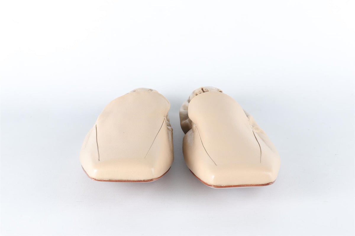 PORTE & PAIRE BEIGE LEATHER LOAFERS EU 38.5 UK 5.5 US 8.5