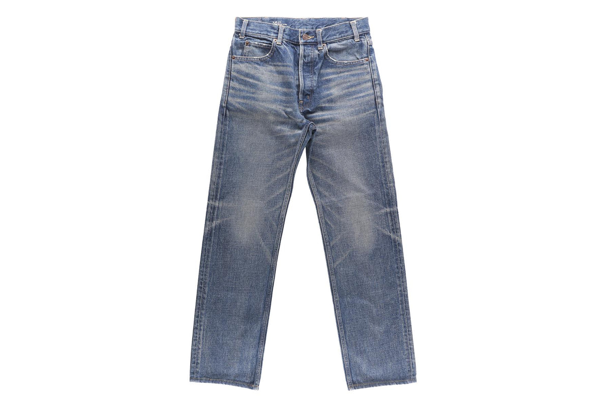 CELINE BLUE HIGH RISE STRAIGHT LEG JEANS W25